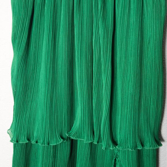 House of Harlow Dress Medium Garden Glow Fairy Emerald Green Boho Tiered Maxi - Picture 4 of 9